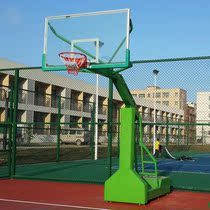 Mobile outdoor basketball stand Standard adult basketball frame Outdoor home school playground Blue ball rack game floor-to-ceiling