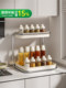Kitchen Condiment Storage Rack, Household Countertop No-Drill Seasoning Oil, Salt, Sauce, Vinegar Organizer, Multifunctional Shelf