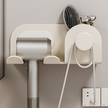 Finechi Hair Dryer Holder No-Drill Bathroom Hair Dryer Mount Hair Dryer Bracket Bathroom Z1 Series