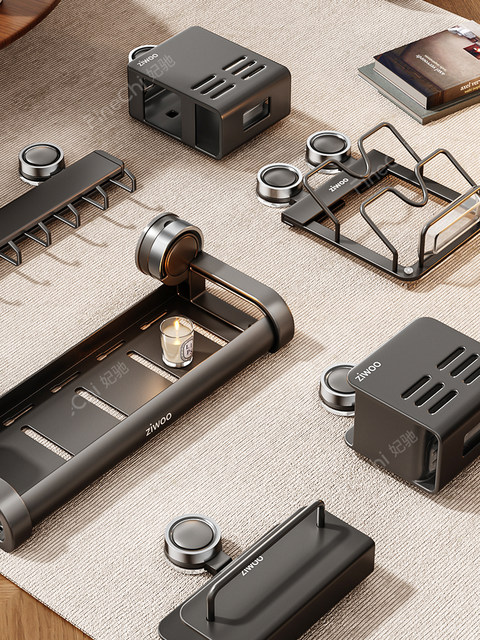 FINECHI suction cup kitchen storage rack without punching wall-mounted wall condiments household multi-functional storage rack