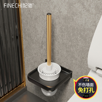 Light extravagant toilet brush without dead angle home sturdy toilet deity toilet wall-mounted silicone cleaning squat toilet