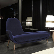 Modern and simple Baolifeng poliform creative design bedroom sitting area high-end velvet imperial concubine sofa