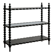 Calvary French retro living room solid wood display rack side table TV side cabinet storage rack American restaurant storage