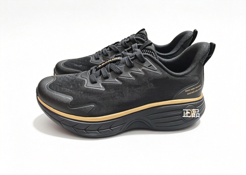 Liquid Gold Shoes Yinsha 4Th Generation Gold-Plated Black Walking and Running Shoes Liquid Gold Shoes Yinsha 4Th Generation Gold-Plated Black Walking and Running Shoes