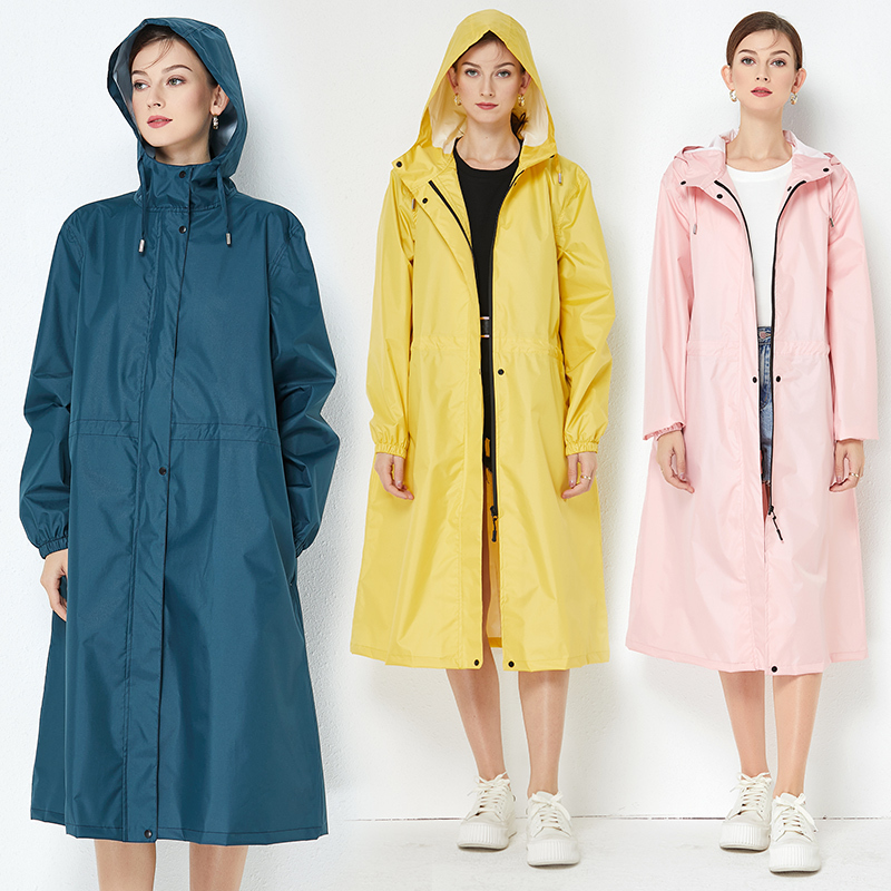 New Fashionable Long Trench Coat, Full-Body Windproof and Rainproof, Unisex Rain Poncho for Adults, Outdoor Golf Raincoat