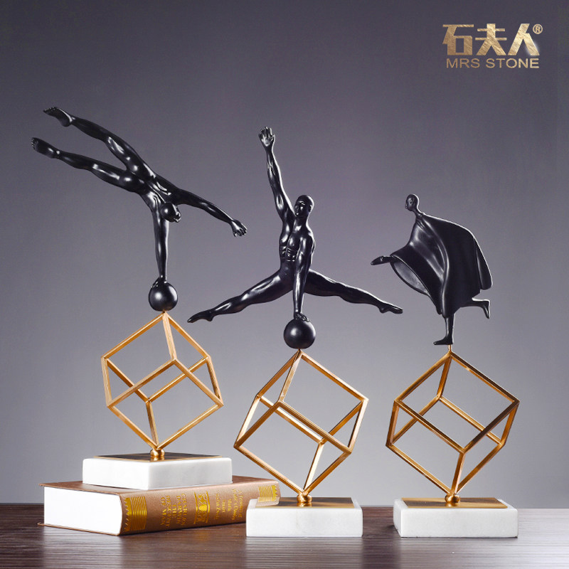 Sports Bodybuilding > Nordic Modern Abstract Creative Pendulum of Living Room Decoration Office Desktop Exhibition Cabinet Showcase