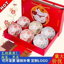 Warm pot housewarming new home Bowl set Warm room gift gift practical house atmosphere return gift Handy gift High-end luxury