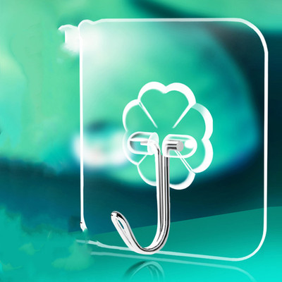 挂钩子强力粘胶墙壁挂墙上透明无痕承重浴室厨房勾粘贴免打孔粘钩