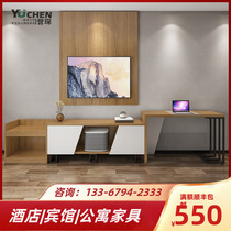 Hotel TV cabinet Full set of business chain hotel-style full set of tables Apartment rooms Simple one-piece computer desk