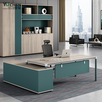 Office furniture Boss table and chair combination Simple modern President table Large desk General manager table Supervisor table Office desk
