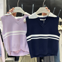 gogoing Han Edition 2023 Spring 2023 new casual hundred and sleeveless streak knitted vest woman coat