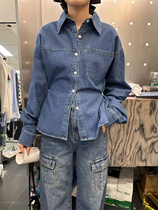 dream Han Dong Gate 2023 Spring 2023 new leisure and slim design to feel waist long sleeve tie shirt