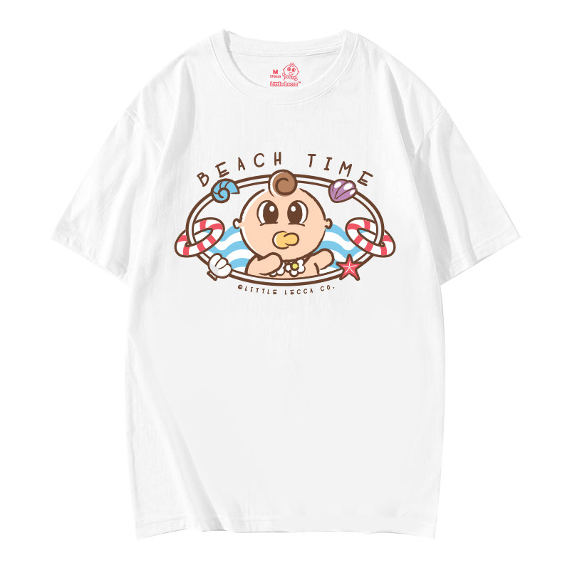 Force Dolica Cartoon Joint Short Sleeve Parent-child Romance dress T-shirt 2021 New female short sleeve female summer relaxation
