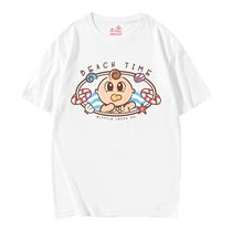 Ridolka cartoon co-brand short sleeves parent-child couple wear T-shirt 2021 new womens short sleeves women summer loose