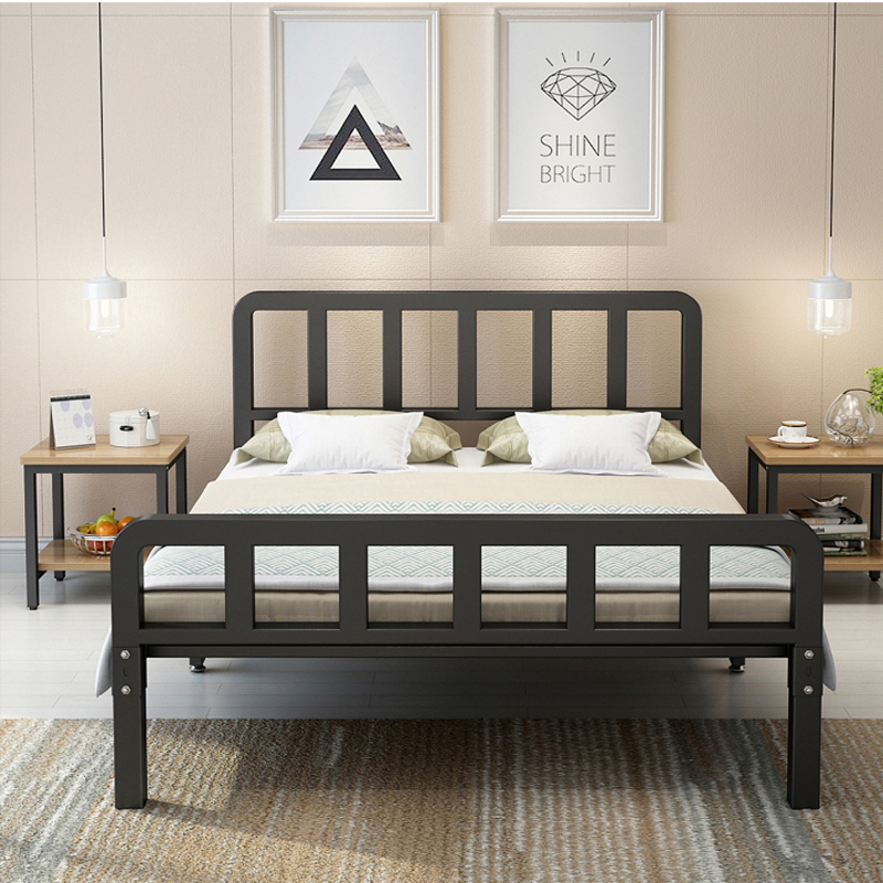 Nordic Iron Frame Bed Iron Bed Frame Double Bed 1 8 m Modern Minimalist Iron Art Bed 1 5 m Single Bed Light Extravagant Princess Bed