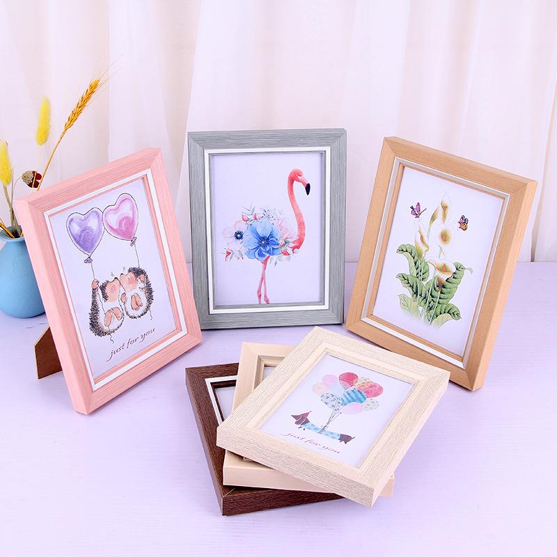 INS light lavish minimalist picture frame swing table 6 inch 8 inch 10 inch wedding yarn shady building photo A4 Decorative Photo Frame-Taobao