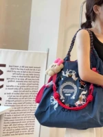 Синие красные бретели, с вышивкой