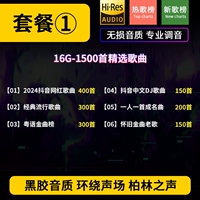 Пакет 1 16G качество винилового звука [дайте 1500 песен]