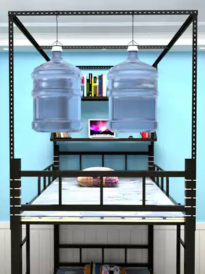 Retractable bed curtain bracket Bold mosquito net Student dormitory pole bedroom Single bed Upper bunk Lower bunk bed curtain shelf