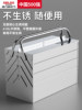 Delixi Stainless Steel Tool Box, Multi-Functional Household Hardware Three-Layer Foldable Car-Mounted Iron Sheet Industrial-Grade Storage Box