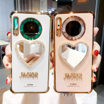 Huawei mate30pro mobile phone shell goddess tonic mirror mate30 protective shell loving mirror m30 Softshell plating Phnom Penh 5g curved screen mt30 airbag anti-fall m30pro new