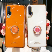 Huawei nova6 mobile phone shell creative clock ring bracket nova6 silicone full-wrapped edge protective sleeve 5g version plated anti-fall softshell personality tide card womens online red couple men upscale housing cover