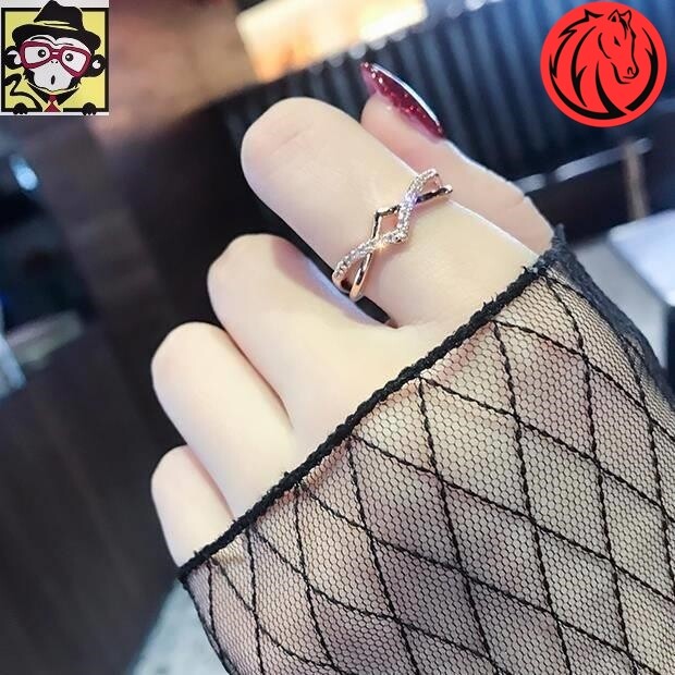 Adjustable ring female systolic net red ring opening adjustable tide Japan-Japan Atmosphere Sexuality School Food Ring Withdrawal