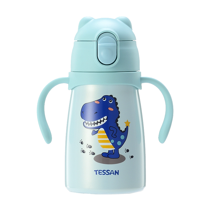 tessan flagship store official elementary school student stainless steel straw kettle child insulation cup 316 food grade