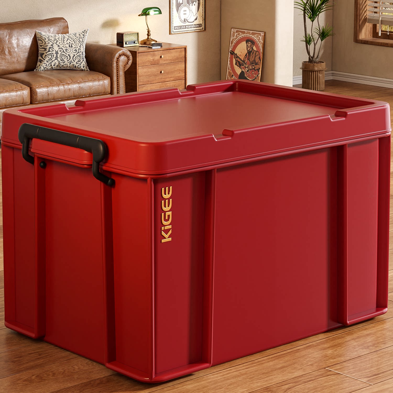 I want a large-capacity household bag with toys and groceries on a multi-purpose packing box.