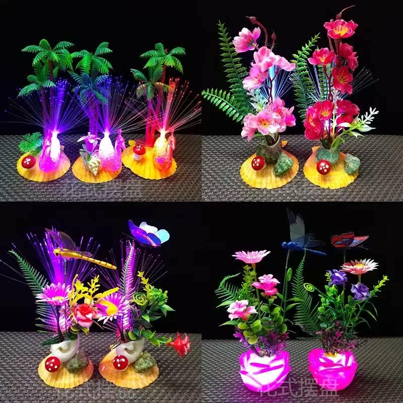 Hotel kitchen cold dish platter creative dishes decorated with small ornaments dining room sashimi plate decoration flowers and plants