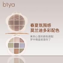 Nine-color eye shadow comprehensive palette blush and contouring powder high-gloss fine shimmer matte earth-colored pearlescent Morandi eye shadow palette