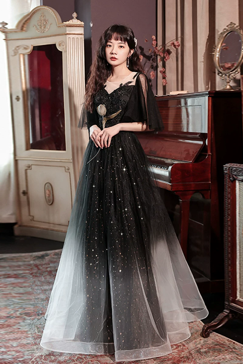 Evening dress, long skirt, plus size