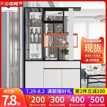 Entrance cabinet Living room screen partition cabinet Modern simple small apartment shoe cabinet Jane hall cabinet Wrought iron screen cabinet