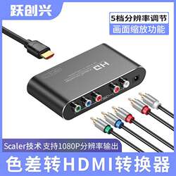 跃创兴色差转HDMI转换器全屏显示