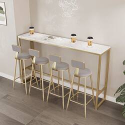 Wall Bar Table High Table For Home Living Room Small Bar Long Table Milk Tea Shop Table and Chair Combination Bar Table h