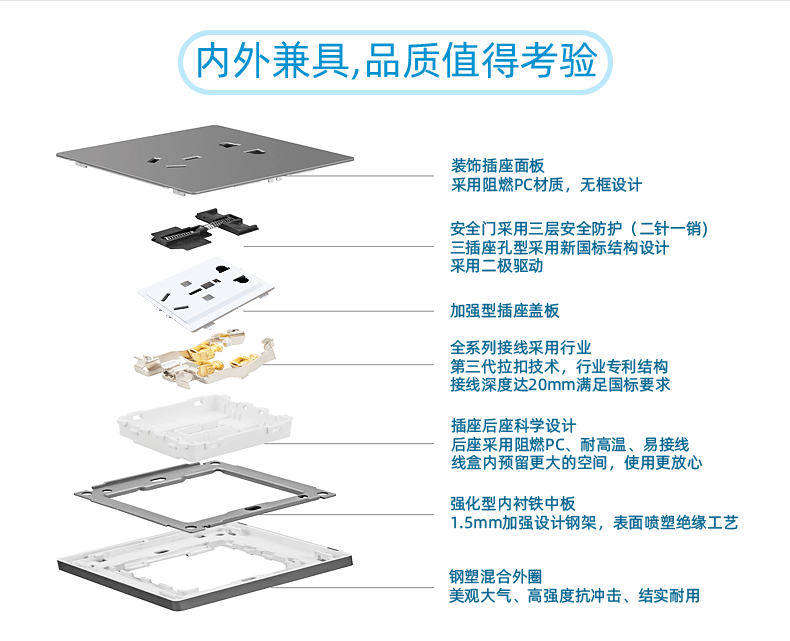 Выключатель одноклавишный 锦迈暗装86型一开单控金1白 灰色家用电灯单联开关面板定制刻字工