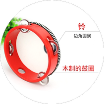 Tambourine dance props tambourine drum for adults and children Xinjiang Dance Feitian Dunhuang Kindergarten hand clapping drummer rattle