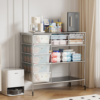 Baby feeding table storage rack storage rack