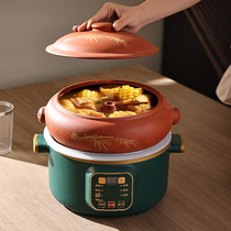 Yanchu steam pot chicken steam pot purple pottery household Yunnan Jianshui steam pot commercial gas pot chicken steam pot gas pot bottom pot