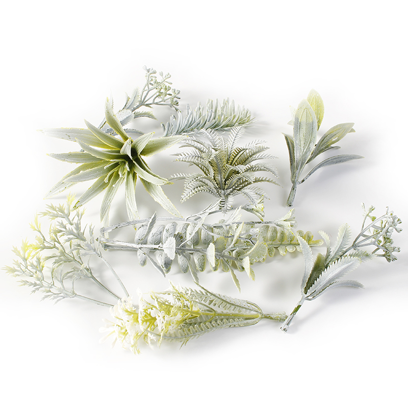 Simulation leaves water grass Pteris pine leaves fake leaves diy handmade wreath corsage straw hat flower accessories materials