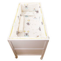 Crib bedside soft bag anti-collision baby spliced ​​crib fence cloth one-piece guardrail double-sided thickening anti-fall