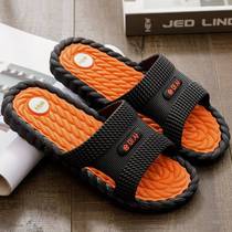 Sanders and slippers for men wearing summer indoor home bathroom non-slip bath and deodorant home men Korean version of lovers slippers women