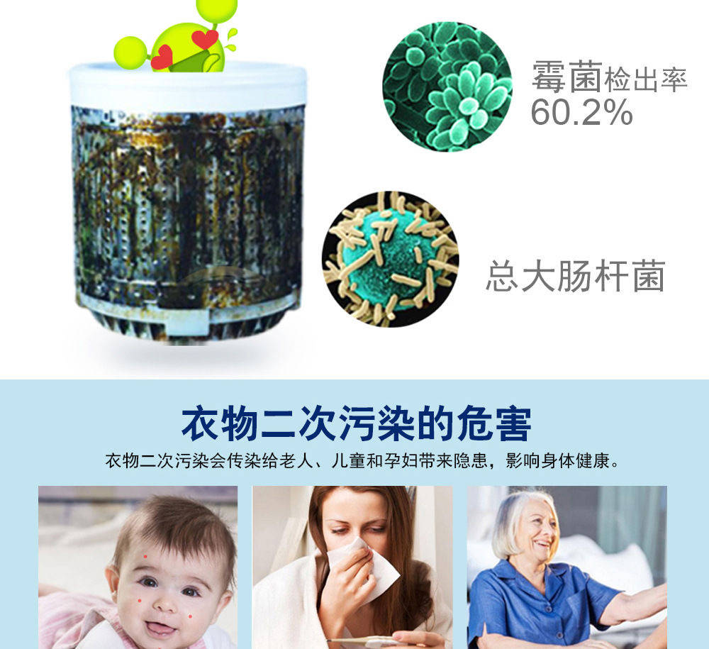 洗衣机槽清洁泡腾片家用洗衣机清洗剂滚筒式