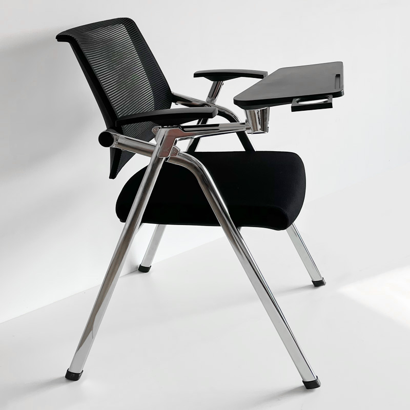 First Eng Training Chair With Writing Board Folding Meeting Chair Classroom Office Chair Mesh Staff Chair Removable Folding Chair-Taobao
