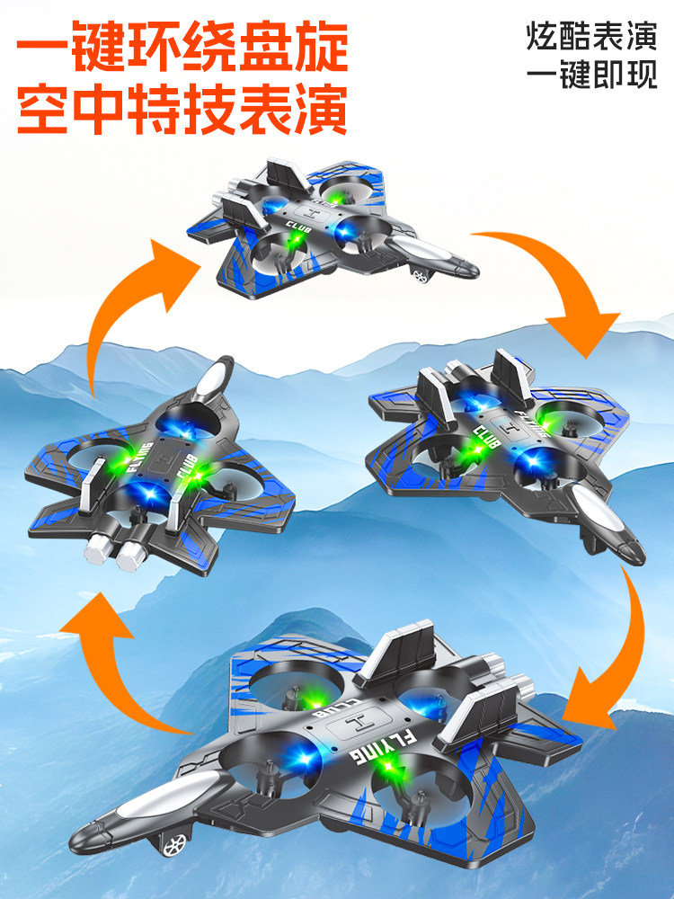 2025 New Remote Control Airplane, Children's Crash-Resistant Drone, Mini Model Aircraft, Electric Fighter Jet, Gift for Boys and Girls