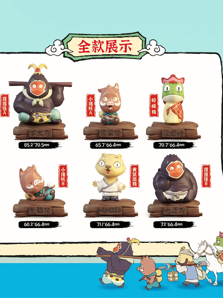 Langlang Mountain Little Monster Blind Box Lottery 2025 New Deluxe Edition Movie Version Figurine Little Pig Monster Merchandise Gift