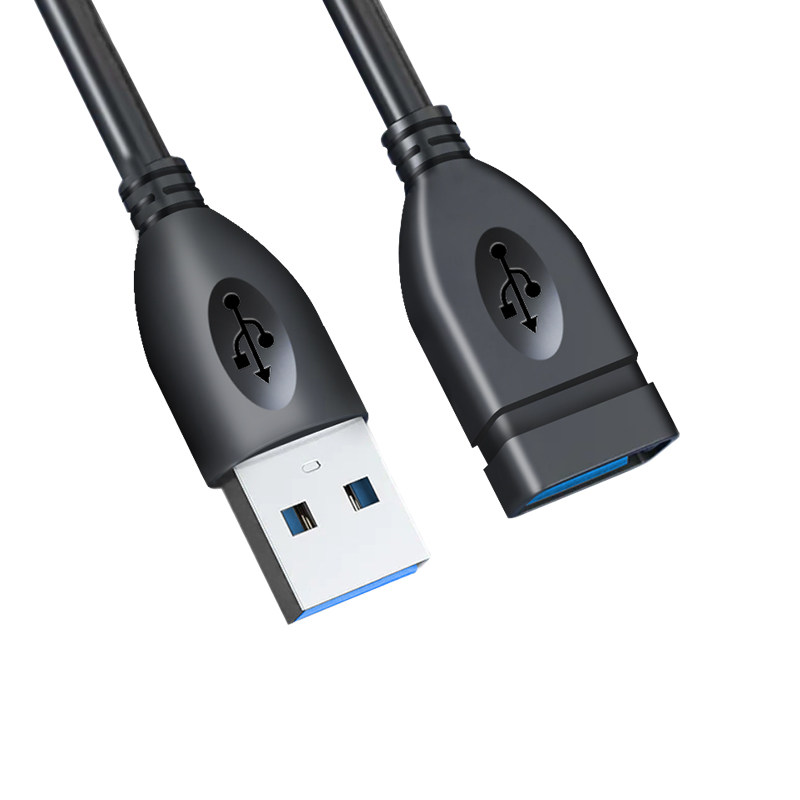 USB Extension Cable Male to Female 3.0 Data Cable 1/2/3m High-Speed Transmission Keyboard Mouse USB Flash Drive Connection to Computer Printer Extended Adapter Cable 2.0 Interface Mobile Phone Charging Computer Car Use