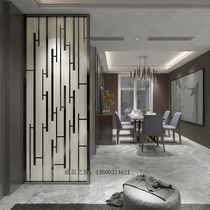 Craft glass custom art glass screen Living room bathroom partition Modern simple entrance double-sided