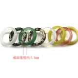 Белый халцедон, арбуз, красные пятна, лазурит, кулон-кольцо из лимонного нефрита, беговое кольцо, украшения из бегового кольца, фурнитура, полуфабрикаты