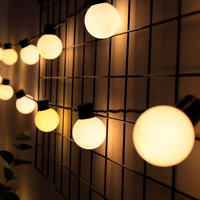 led ball lights festival lights net red bedroom wedding photo studio courtyard background decorative lights sky star lights